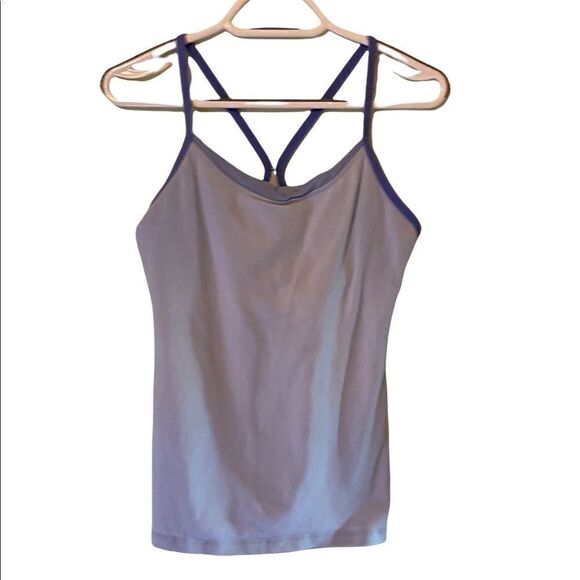EUC Preloved Lululemon Y Back top in blue - Picture 2 of 8